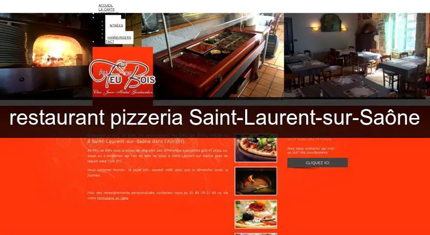 restaurant pizzeria Saint-Laurent-sur-Saône