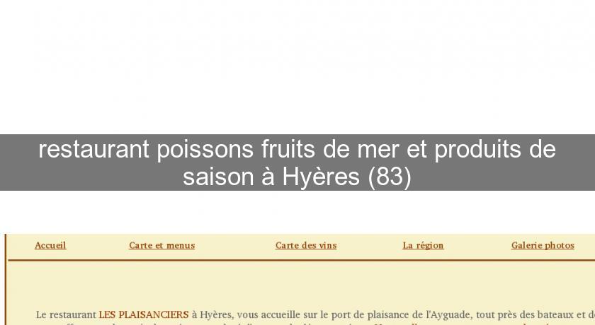 restaurant poissons fruits de mer et produits de saison à Hyères (83) restaurant poissons fruits de mer et produits de saison à Hyères (83)