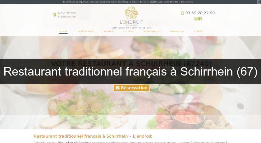 Restaurant traditionnel français à Schirrhein (67)