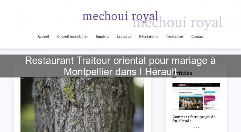 Restaurant Traiteur oriental pour mariage à Montpellier dans l'Hérault