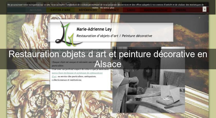 Restauration objets d'art et peinture décorative en Alsace Restauration objets d'art et peinture décorative en Alsace