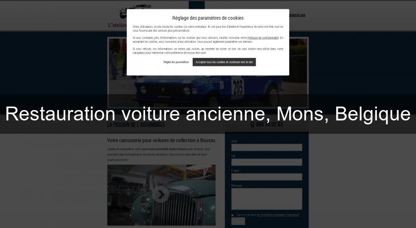 Restauration voiture ancienne, Mons, Belgique