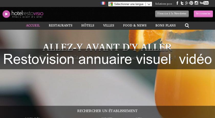 Restovision annuaire visuel vidéo Restovision annuaire visuel vidéo
