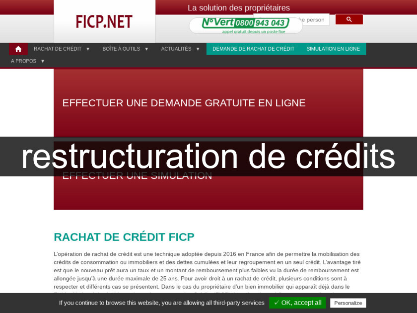 restructuration de crédits