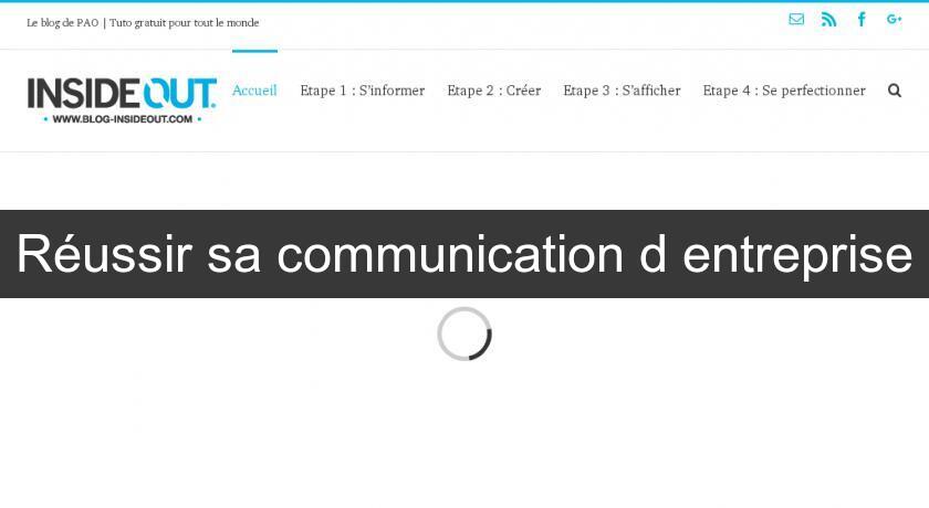 Réussir sa communication d'entreprise