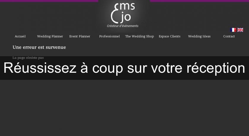 Réussissez à coup sur votre réception Réussissez à coup sur votre réception