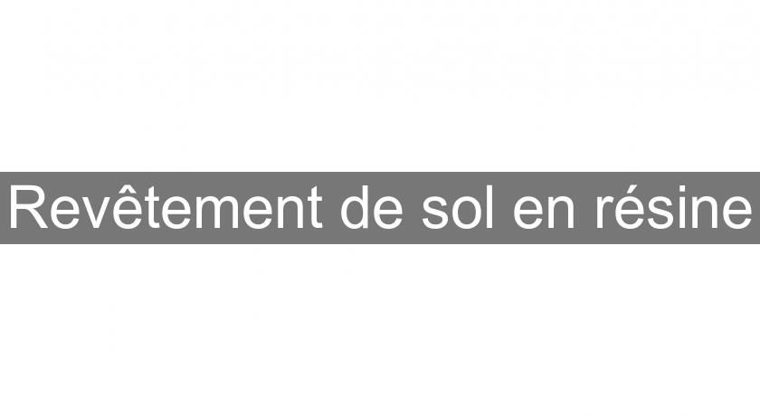 Revêtement de sol en résine Revêtement de sol en résine