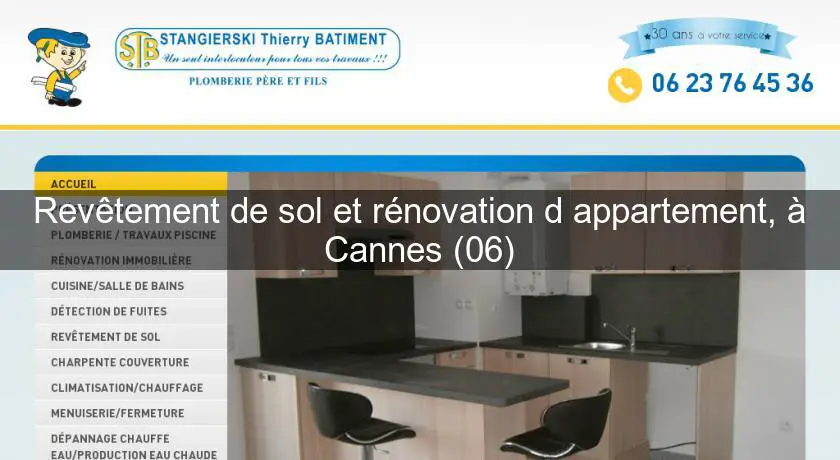 Revêtement de sol et rénovation d'appartement, à Cannes (06)