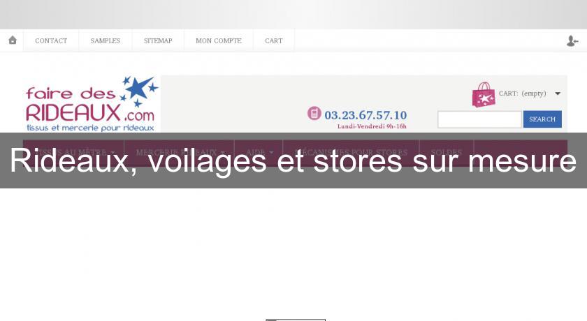 Rideaux, voilages et stores sur mesure Rideaux, voilages et stores sur mesure
