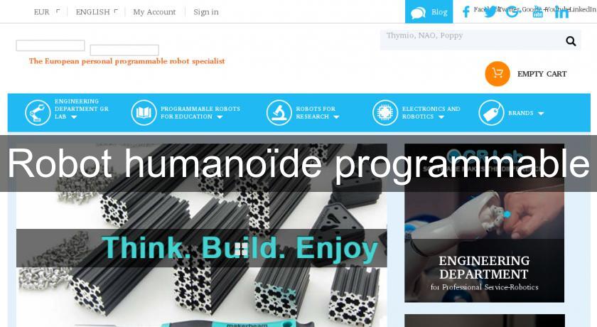 Robot humanoïde programmable Robot humanoïde programmable
