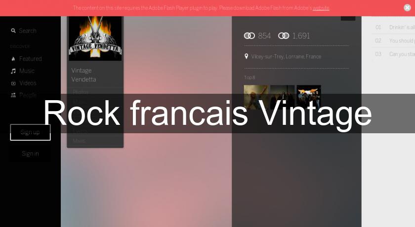 Rock francais Vintage Rock francais Vintage