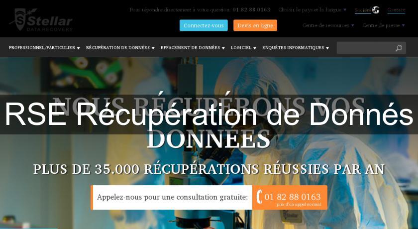 RSE Récupération de Donnés RSE Récupération de Donnés