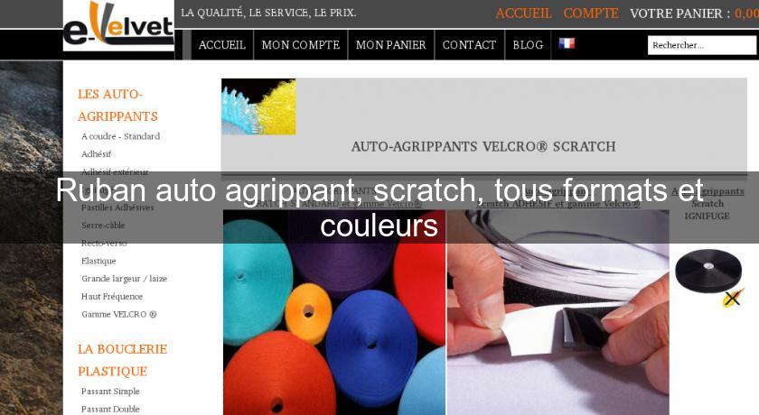 Ruban auto agrippant, scratch, tous formats et couleurs