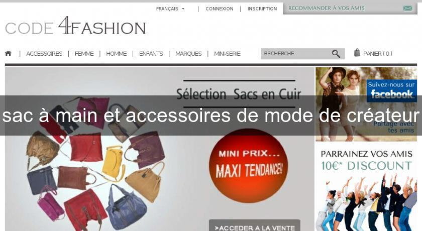 sac à main et accessoires de mode de créateur