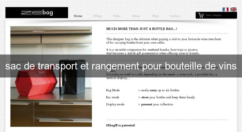 sac de transport et rangement pour bouteille de vins sac de transport et rangement pour bouteille de vins
