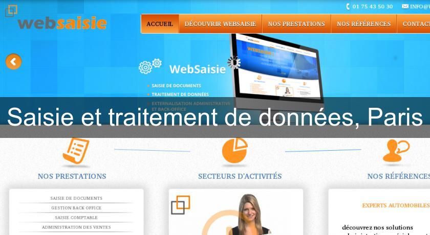 Saisie et traitement de données, Paris Saisie et traitement de données, Paris