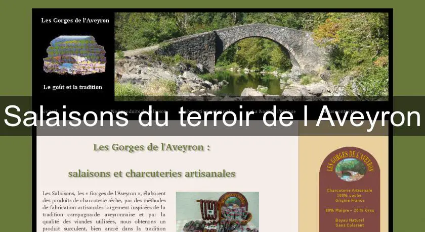 Salaisons du terroir de l'Aveyron