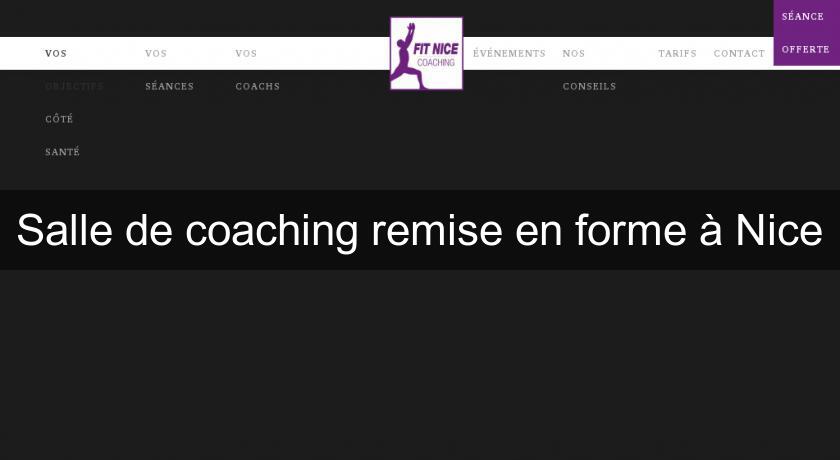 Salle de coaching remise en forme à Nice Salle de coaching remise en forme à Nice