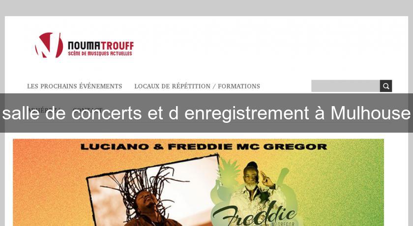 salle de concerts et d'enregistrement à Mulhouse