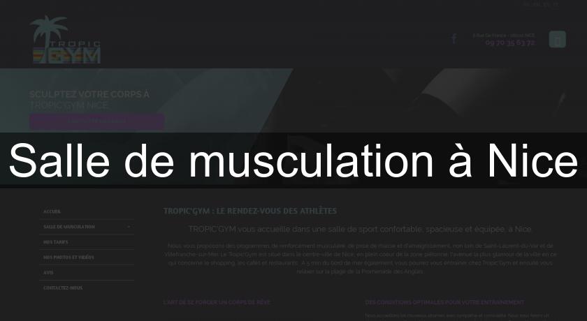 Salle de musculation à Nice