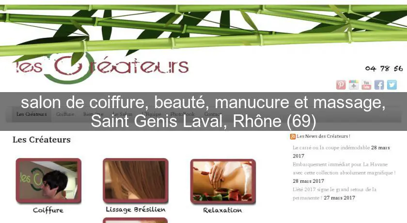 salon de coiffure, beauté, manucure et massage, Saint Genis Laval, Rhône (69)
