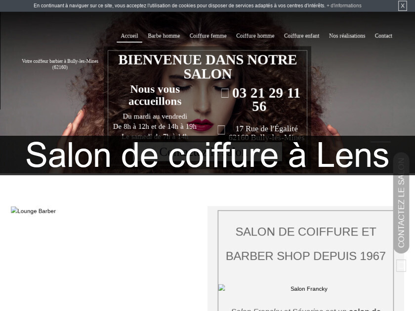 Salon de coiffure à Lens