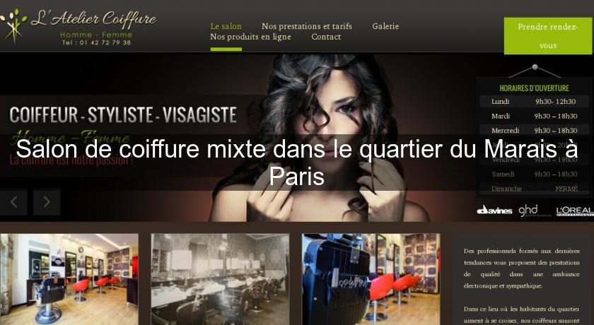 Salon de coiffure mixte dans le quartier du Marais à Paris Salon de coiffure mixte dans le quartier du Marais à Paris