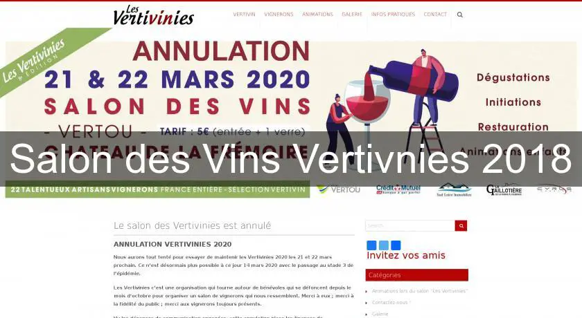 Salon des Vins Vertivnies 2018