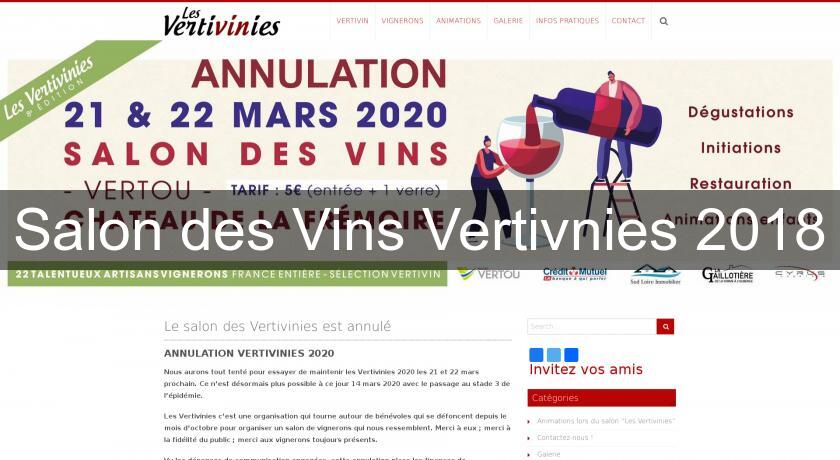 Salon des Vins Vertivnies 2018 Salon des Vins Vertivnies 2018