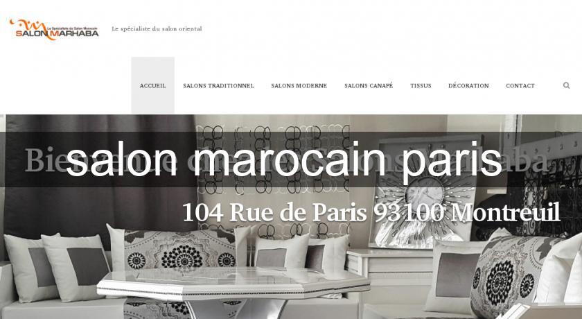 salon marocain paris 