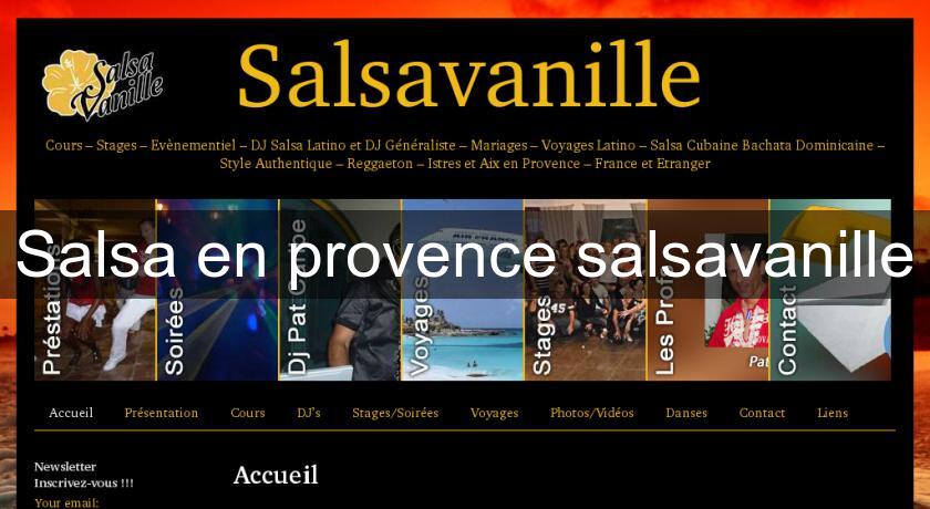 Salsa en provence salsavanille