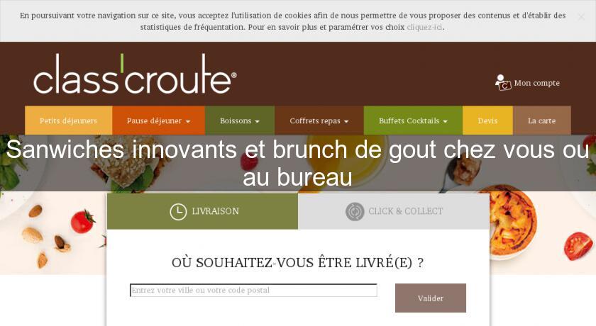 Sanwiches innovants et brunch de gout chez vous ou au bureau Sanwiches innovants et brunch de gout chez vous ou au bureau