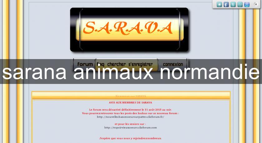 sarana animaux normandie