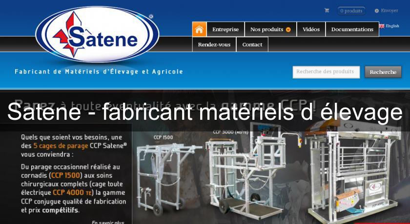 Satene - fabricant matériels d'élevage Satene - fabricant matériels d'élevage