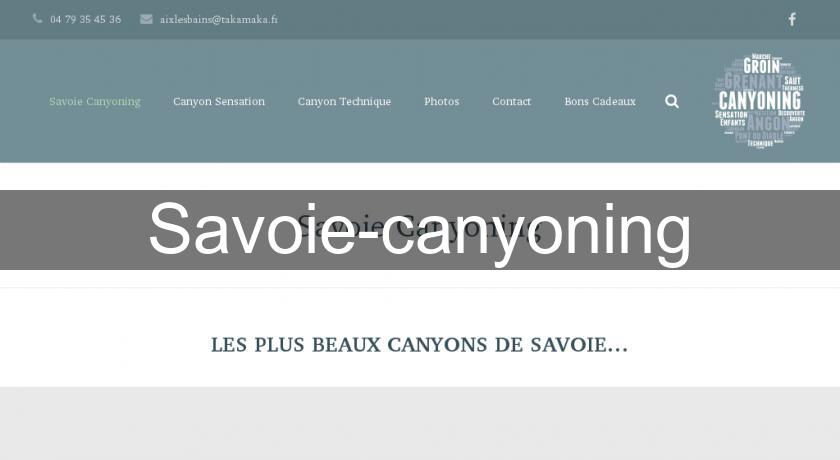 Savoie-canyoning