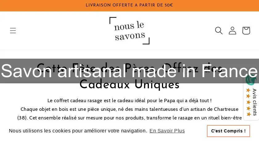 Savon artisanal made in France