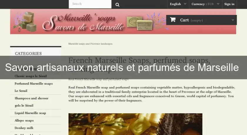 Savon artisanaux naturels et parfumés de Marseille 