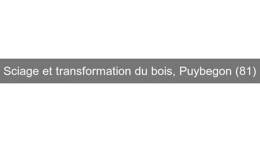 Sciage et transformation du bois, Puybegon (81)