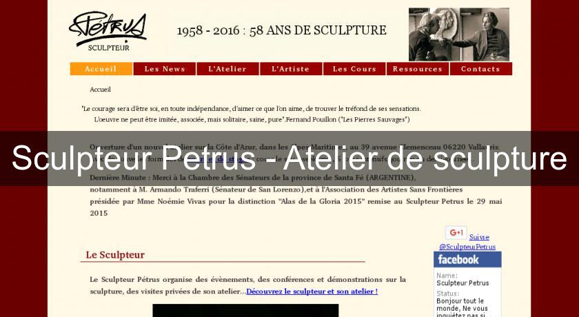 Sculpteur Petrus - Atelier de sculpture Sculpteur Petrus - Atelier de sculpture