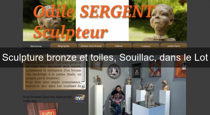 Sculpture bronze et toiles, Souillac, dans le Lot