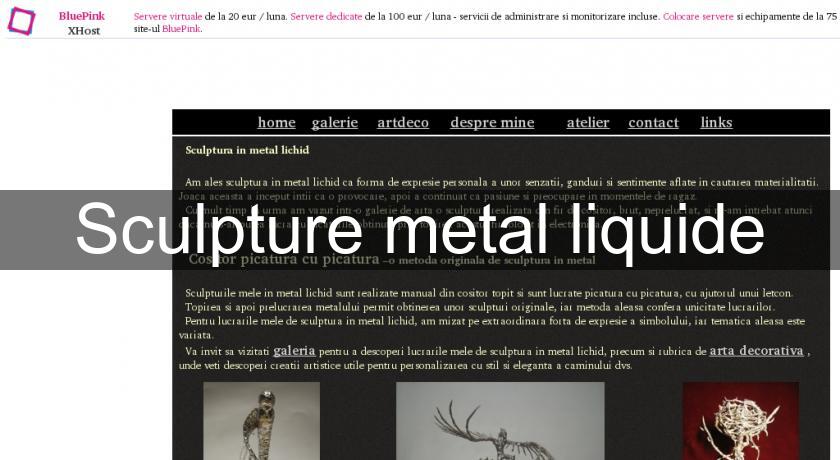 Sculpture metal liquide Sculpture metal liquide