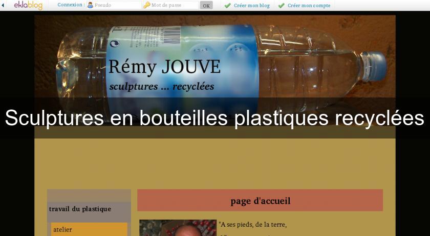 Sculptures en bouteilles plastiques recyclées