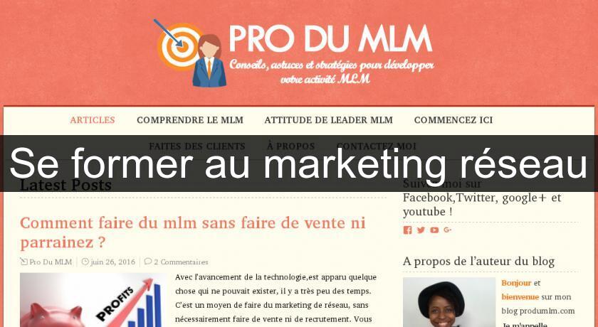 Se former au marketing réseau