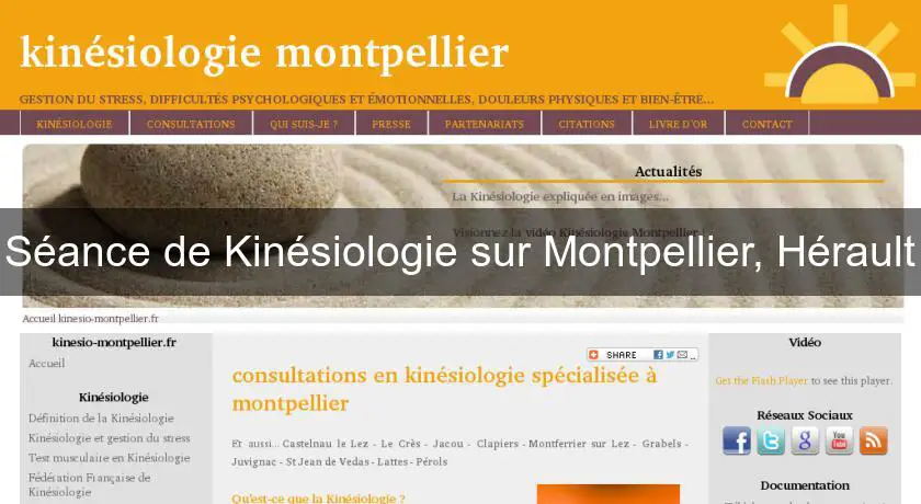Séance de Kinésiologie sur Montpellier, Hérault