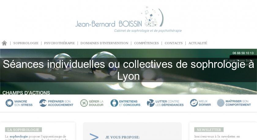Séances individuelles ou collectives de sophrologie à Lyon Séances individuelles ou collectives de sophrologie à Lyon