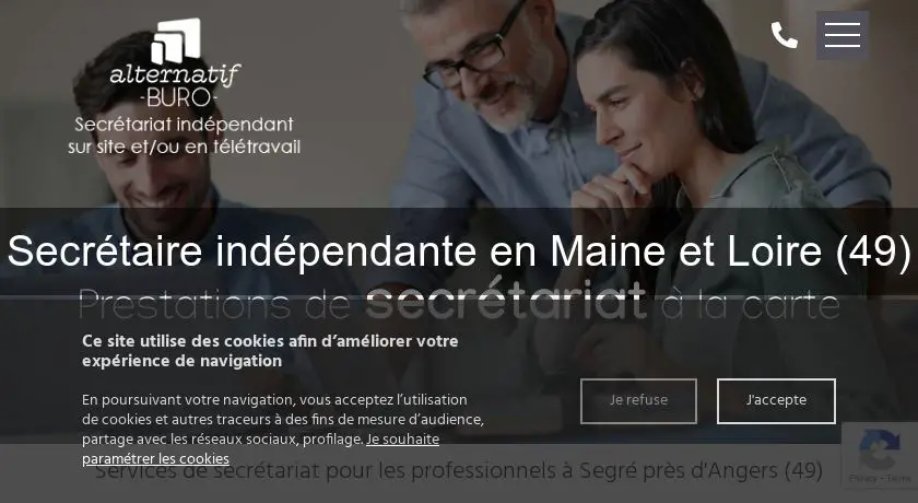 Secrétaire indépendante en Maine et Loire (49)