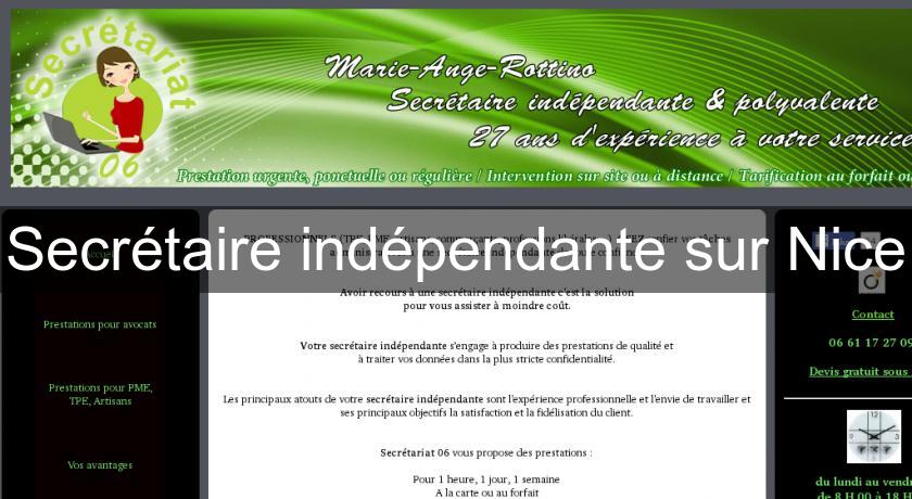 Secrétaire indépendante sur Nice Secrétaire indépendante sur Nice