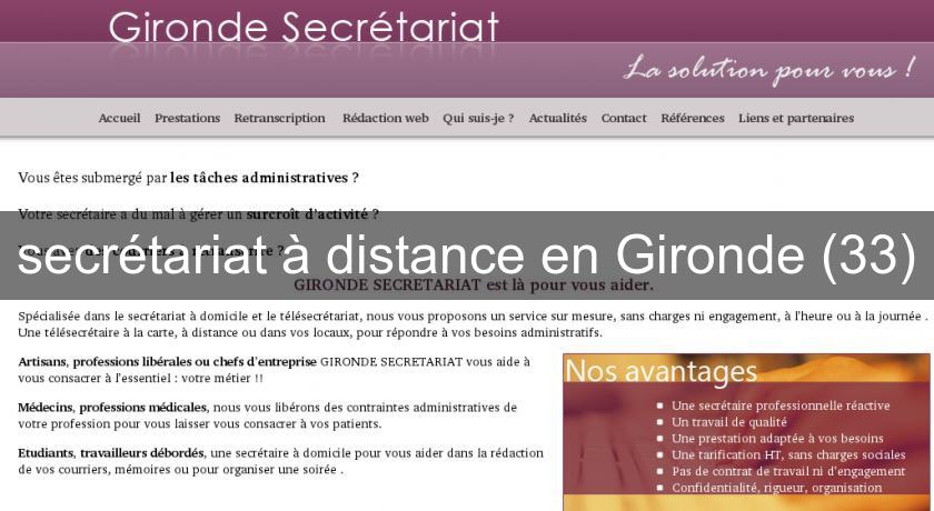 secrétariat à distance en Gironde (33) secrétariat à distance en Gironde (33)