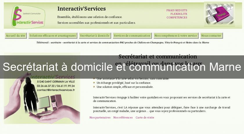 Secrétariat à domicile et communication Marne Secrétariat à domicile et communication Marne