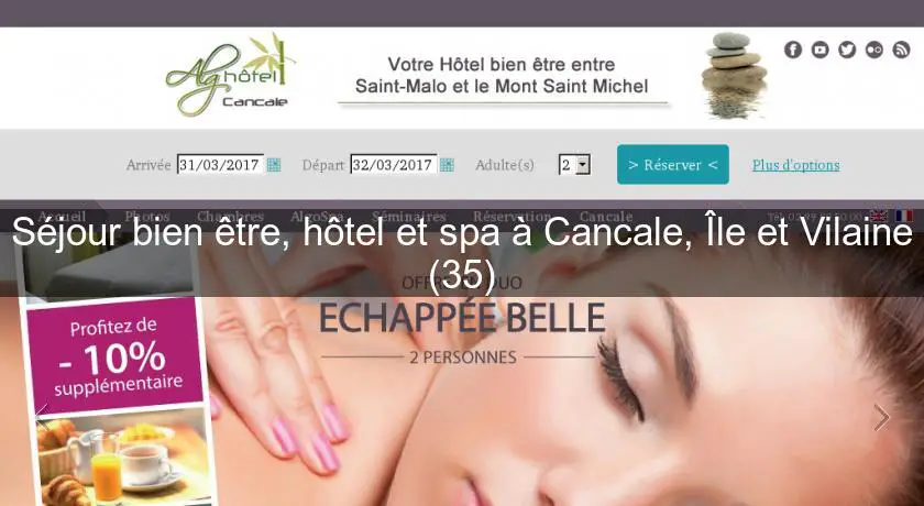Séjour bien être, hôtel et spa à Cancale, Île et Vilaine (35)